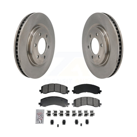Front Disc Brake Rotors And Semi-Metallic Pads Kit For 2022-2023 Ford F-150 Lightning K8A-107895