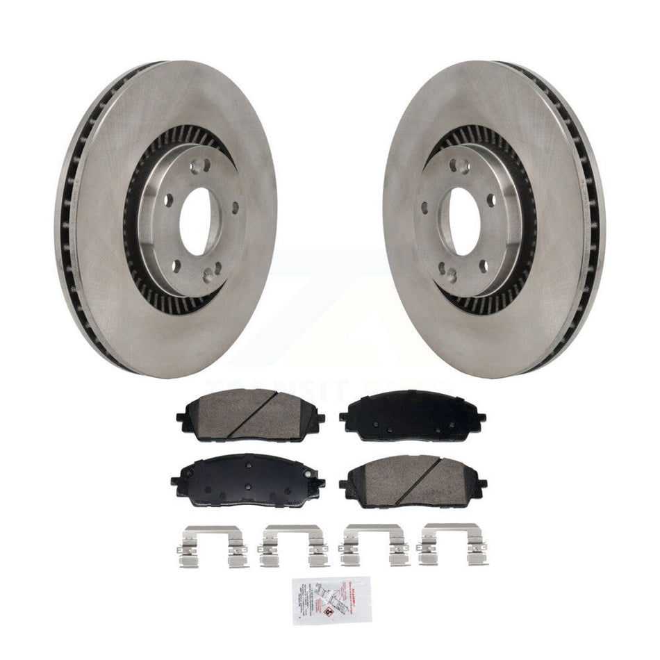 Front Disc Brake Rotors And Ceramic Pads Kit For 2022-2024 Kia Carnival K8A-107897