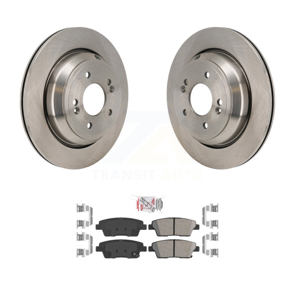 Rear Disc Brake Rotors And Ceramic Pads Kit For 2015 Kia K900 3.8L K8A-107899