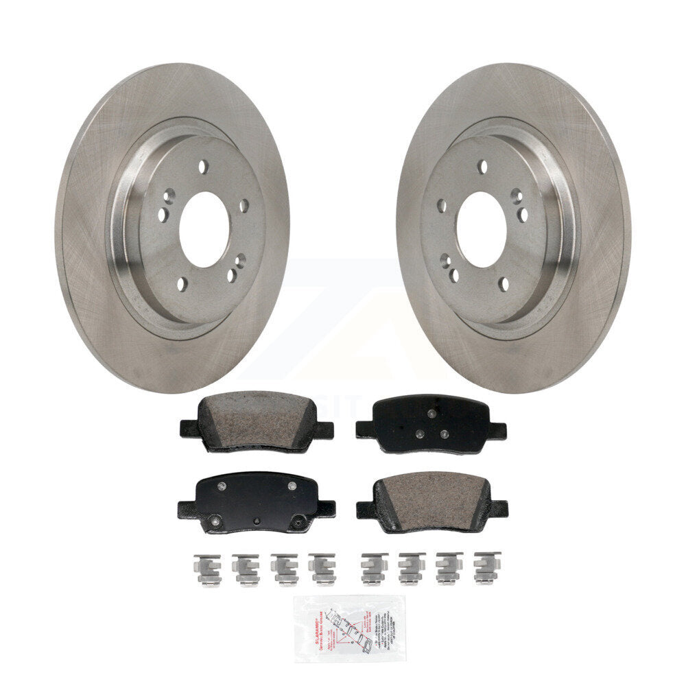 Rear Disc Brake Rotors And Ceramic Pads Kit For Hyundai Santa Fe Kia Sorento GAS engine K8A-107906