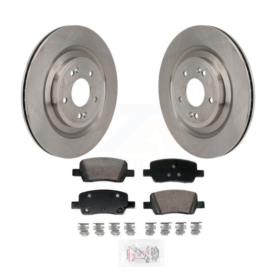 Rear Disc Brake Rotors And Ceramic Pads Kit For Hyundai Santa Fe Kia Sorento K8A-107907