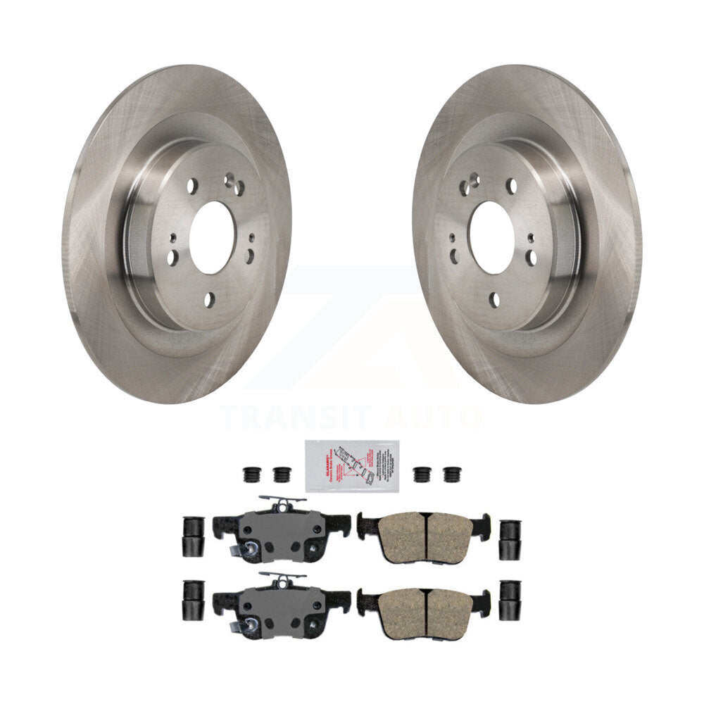Rear Disc Brake Rotors And Ceramic Pads Kit For 2021-2023 Acura TLX K8A-107913