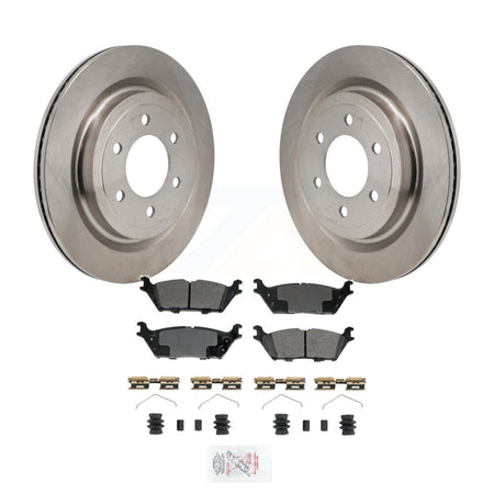 Rear Disc Brake Rotors And Semi-Metallic Pads Kit For Ford F-150 Lightning K8A-107918