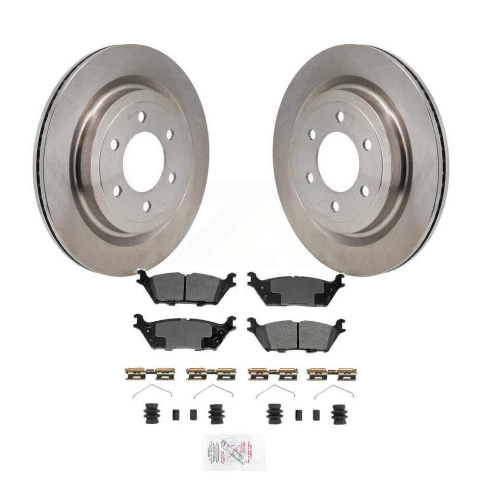 Rear Disc Brake Rotors And Semi-Metallic Pads Kit For Ford F-150 Lightning K8A-107918