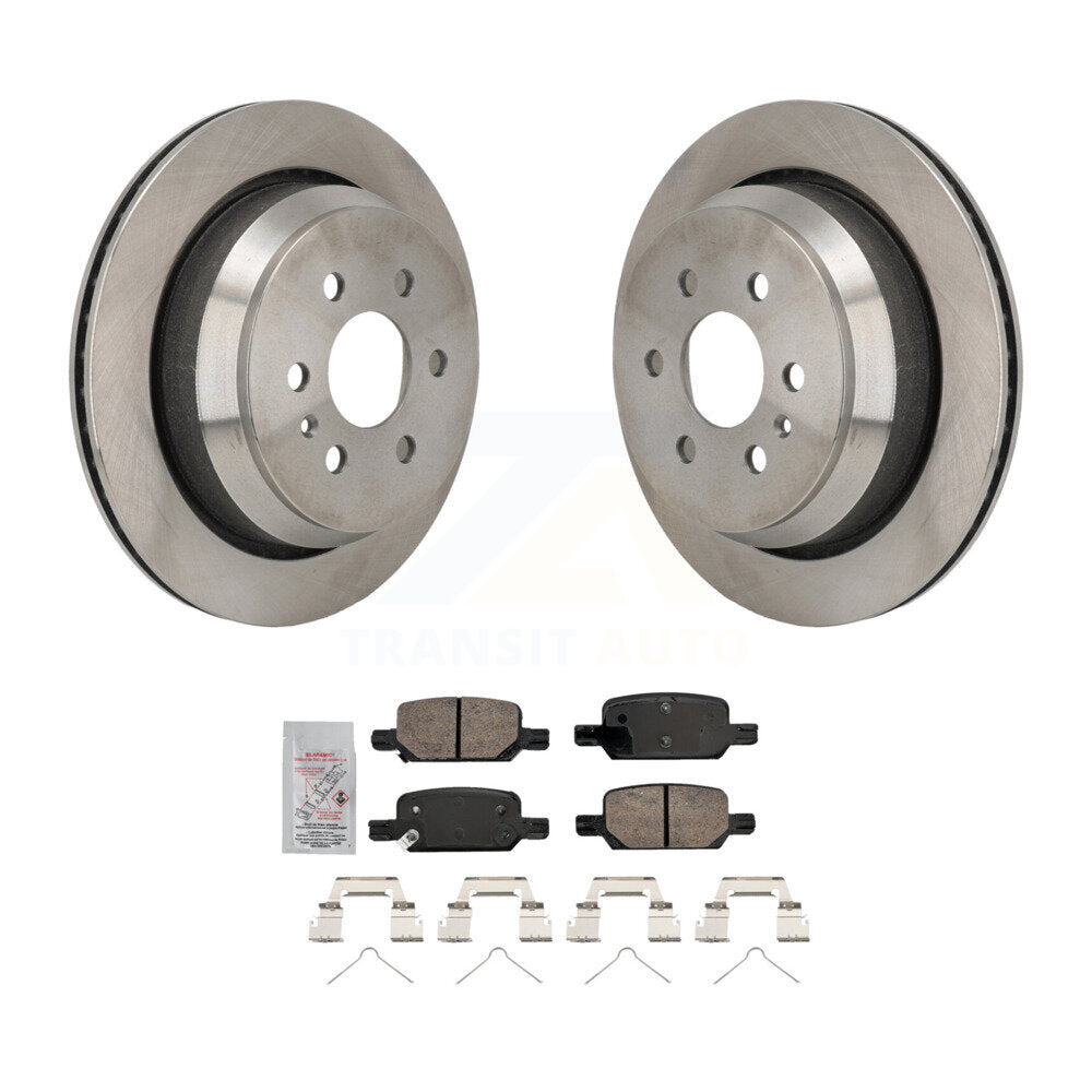 Rear Disc Brake Rotors And Ceramic Pads Kit For 2021-2022 Chevrolet Colorado GMC Canyon K8A-107930