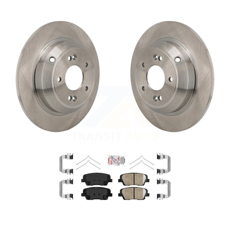 Rear Disc Brake Rotors And Ceramic Pads Kit For Genesis G70 Kia Stinger K8A-107933
