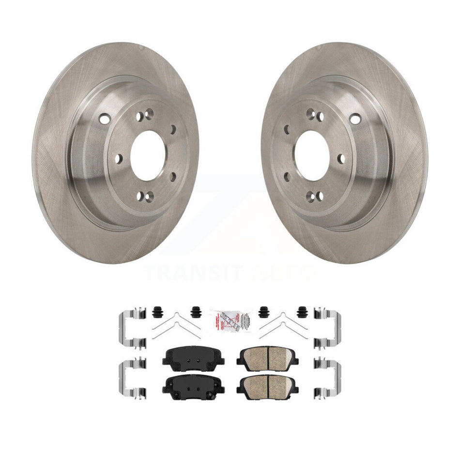 Rear Disc Brake Rotors And Ceramic Pads Kit For Genesis G70 Kia Stinger K8A-107934