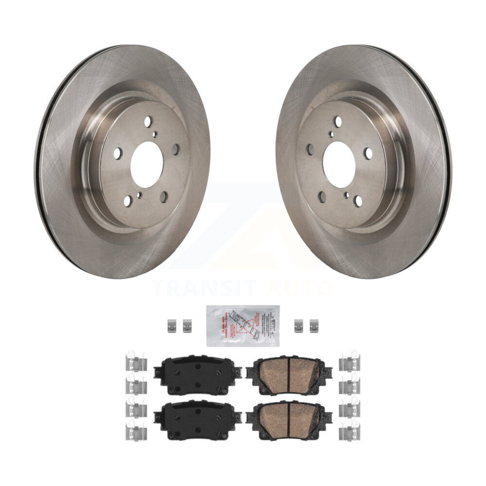 Rear Brake Rotors Ceramic Pad Kit For Toyota Sienna RAV4 Prime Lexus NX350h NX350 NX450h+ K8A-107938