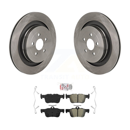 Rear Disc Brake Rotors And Semi-Metallic Pads Kit For Ford Edge Lincoln Nautilus K8A-107939