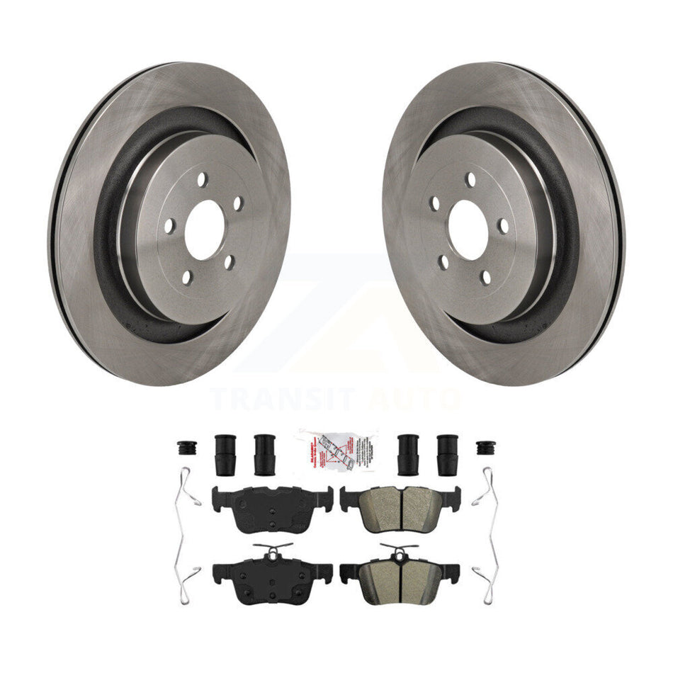 Rear Disc Brake Rotors And Semi-Metallic Pads Kit For Ford Edge Lincoln Nautilus K8A-107940