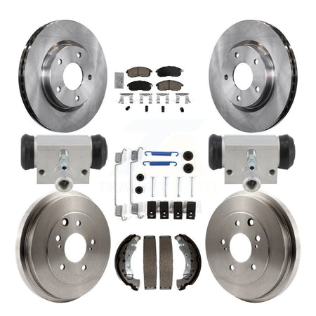 Front Rear Disc Brake Rotors Ceramic Pads And Drum Kit (9Pc) For Nissan Sentra K8A-107975