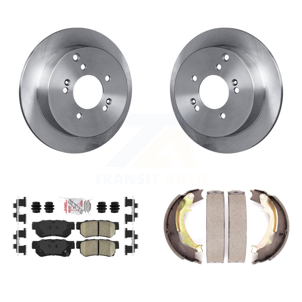 Rear Disc Rotors Ceramic Pads Parking Shoes Kit For Hyundai Tucson Kia Sportage Santa Fe K8A-108182
