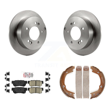 Rear Disc Rotors Ceramic Pads & Parking Shoes Kit For Hyundai Tucson Kia Sportage Sonata K8A-108189