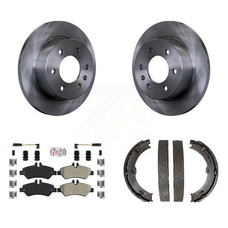 Rear Disc Rotors Semi-Metallic Pads And Parking Shoes Kit For Sprinter 2500 Mercedes-Benz K8A-108451