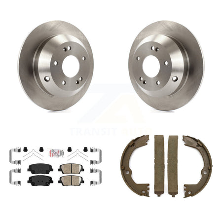 Rear Disc Rotors Ceramic Pads Parking Shoes Kit For Hyundai Santa Fe Sport Kia Sorento XL K8A-108513