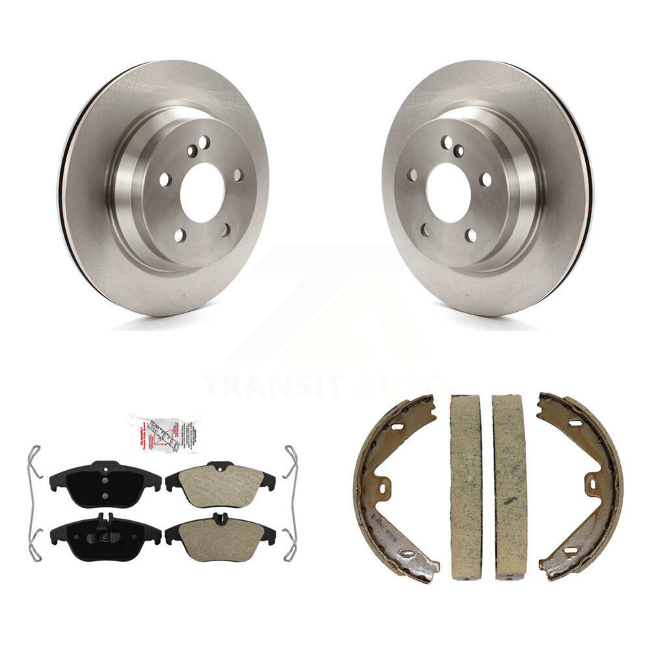 Rear Disc Rotors Semi-Metallic Pads And Parking Shoes Kit For Mercedes-Benz GLK350 GLK250 K8A-108562
