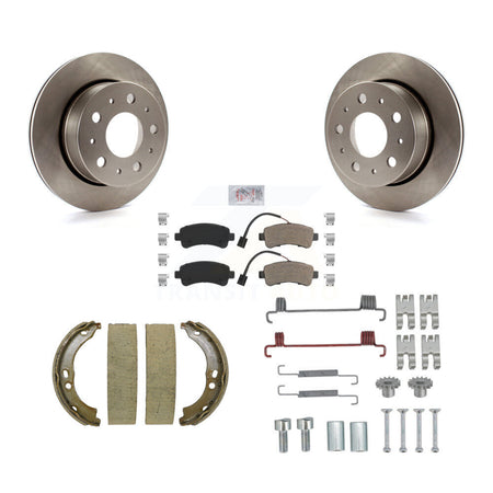 Rear Disc Rotors Semi-Metallic Pads Parking Shoes And Hardware Kit For Ram ProMaster 2500 K8A-109129