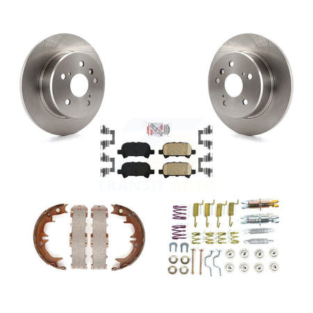 Rear Disc Rotors Ceramic Pads Parking Shoes And Hardware Kit For 2000-2004 Toyota Avalon K8A-109214