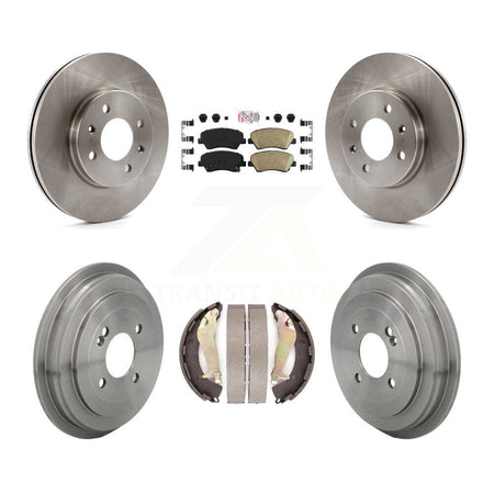 Front Rear Disc Brake Rotors Ceramic Pads And Drum Kit For Kia Rio K8A-109241