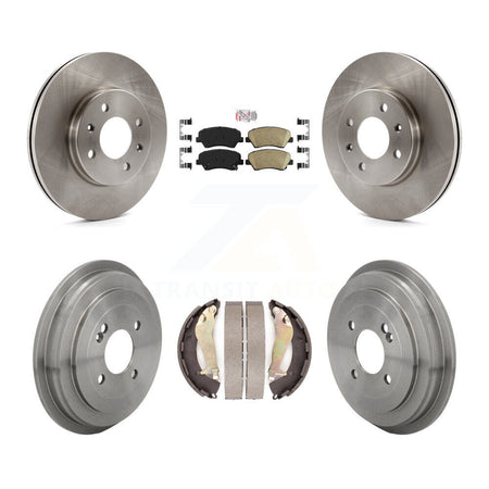 Front Rear Disc Brake Rotors Ceramic Pads And Drum Kit For Kia Rio K8A-109243