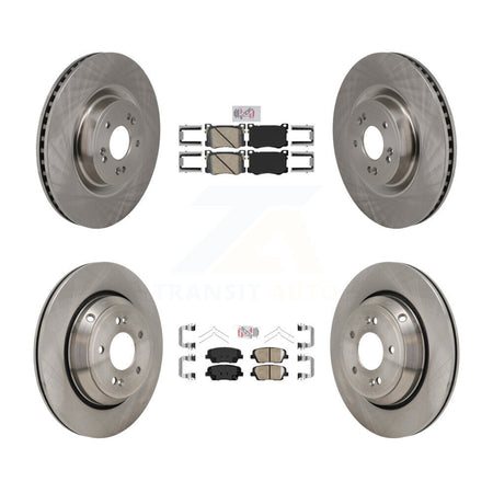 Front Rear Ceramic Pads And Disc Brake Rotors Kit For 2018-2020 Genesis G80 3.3L K8A-109260