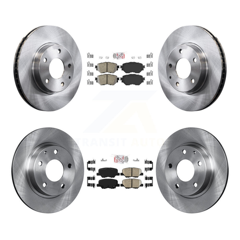 Front Rear Ceramic Pads And Disc Brake Rotors Kit For Mazda 3 Sport K8A-109262