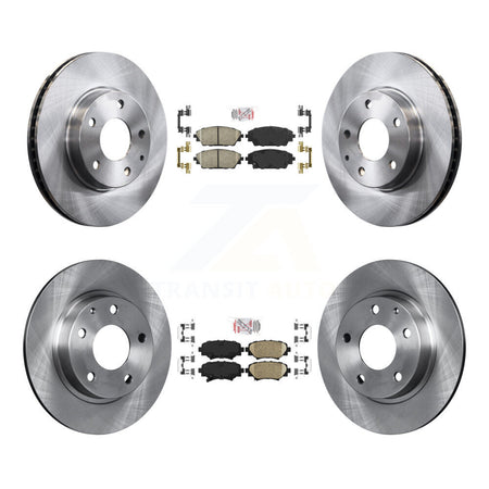 Front Rear Ceramic Pads And Disc Brake Rotors Kit For Mazda 3 Sport K8A-109263