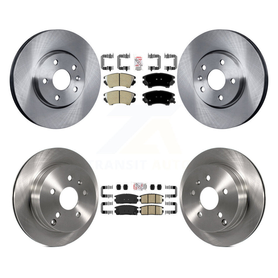 Front Semi-Metallic Rear Ceramic Pads And Disc Brake Rotors Kit For GMC Terrain K8A-109269