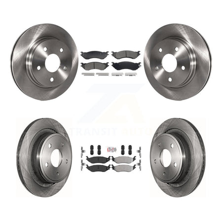 Front Rear Semi-Metallic Pads And Disc Brake Rotors Kit For Dodge Ram 1500 Durango K8A-109271