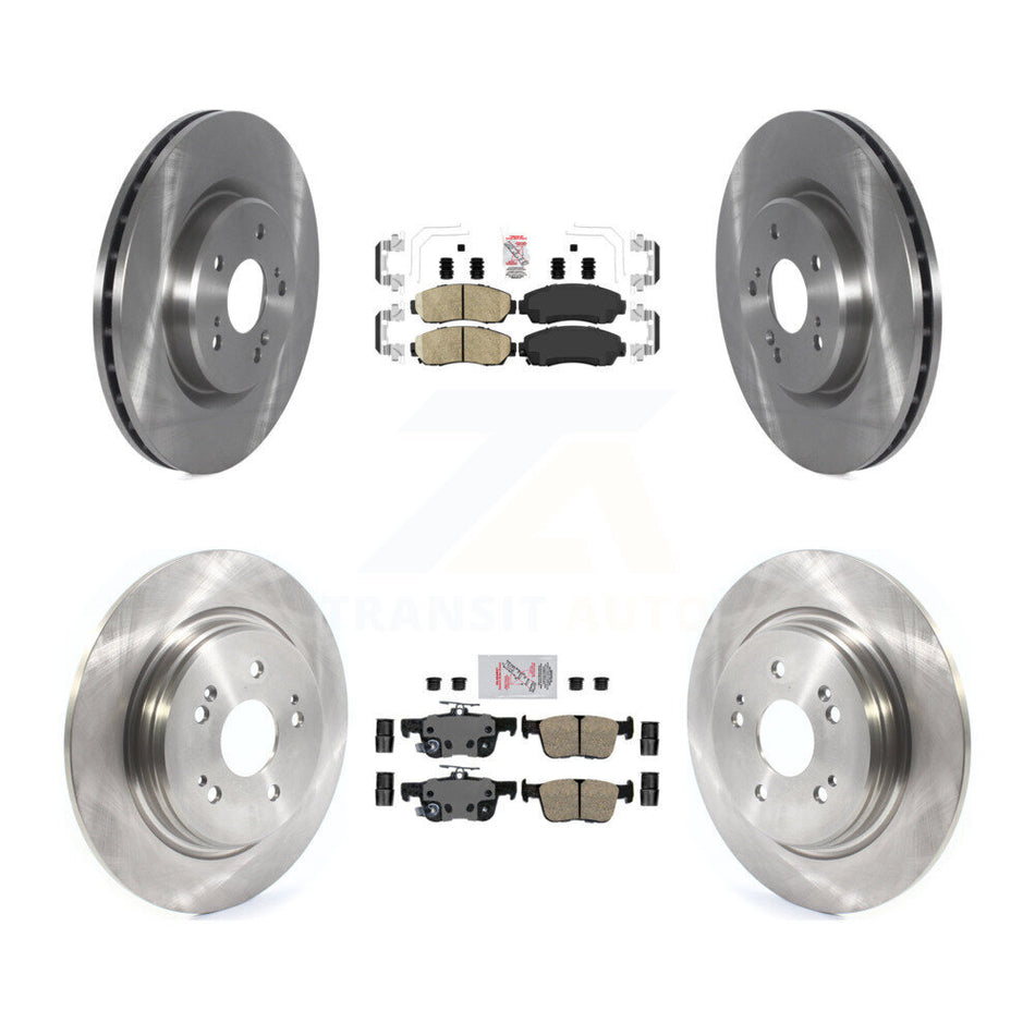 Front Rear Ceramic Pads And Disc Brake Rotors Kit For 2022-2024 Acura RDX K8A-109275