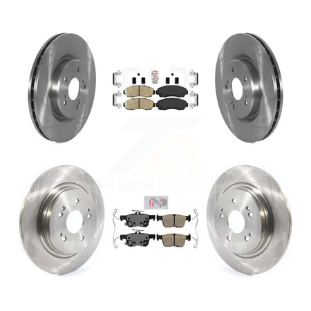 Front Rear Ceramic Pads And Disc Brake Rotors Kit For 2022-2024 Acura RDX K8A-109276