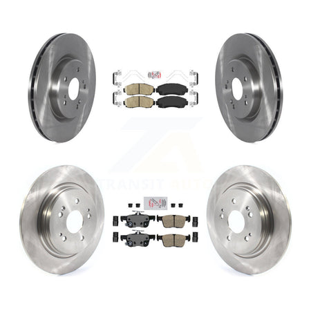 Front Rear Ceramic Pads And Disc Brake Rotors Kit For 2022-2024 Acura RDX K8A-109277