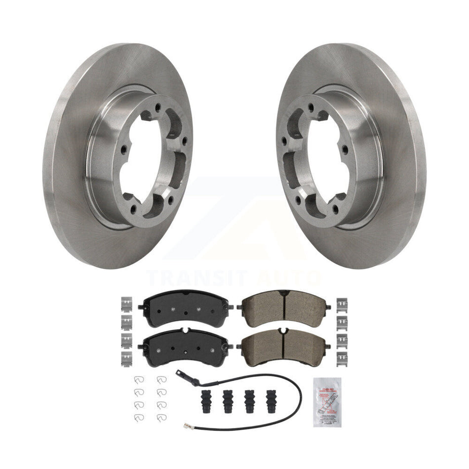 Rear Brake Rotor Semi-Metallic Pad Kit For 22-23 Ford E-Transit Without Heavy Duty Brakes K8A-109290