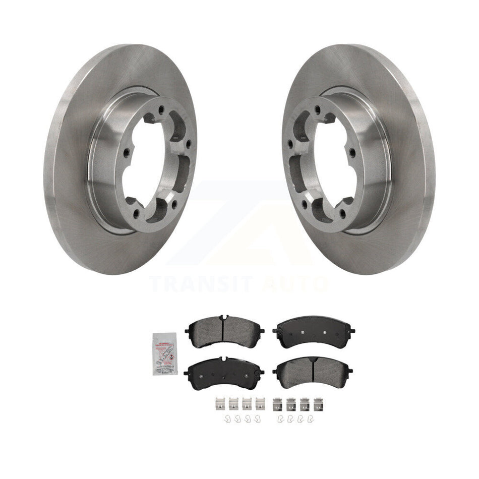 Rear Brake Rotor Semi-Metallic Pad Kit For 22-23 Ford E-Transit Without Heavy Duty Brakes K8A-109291