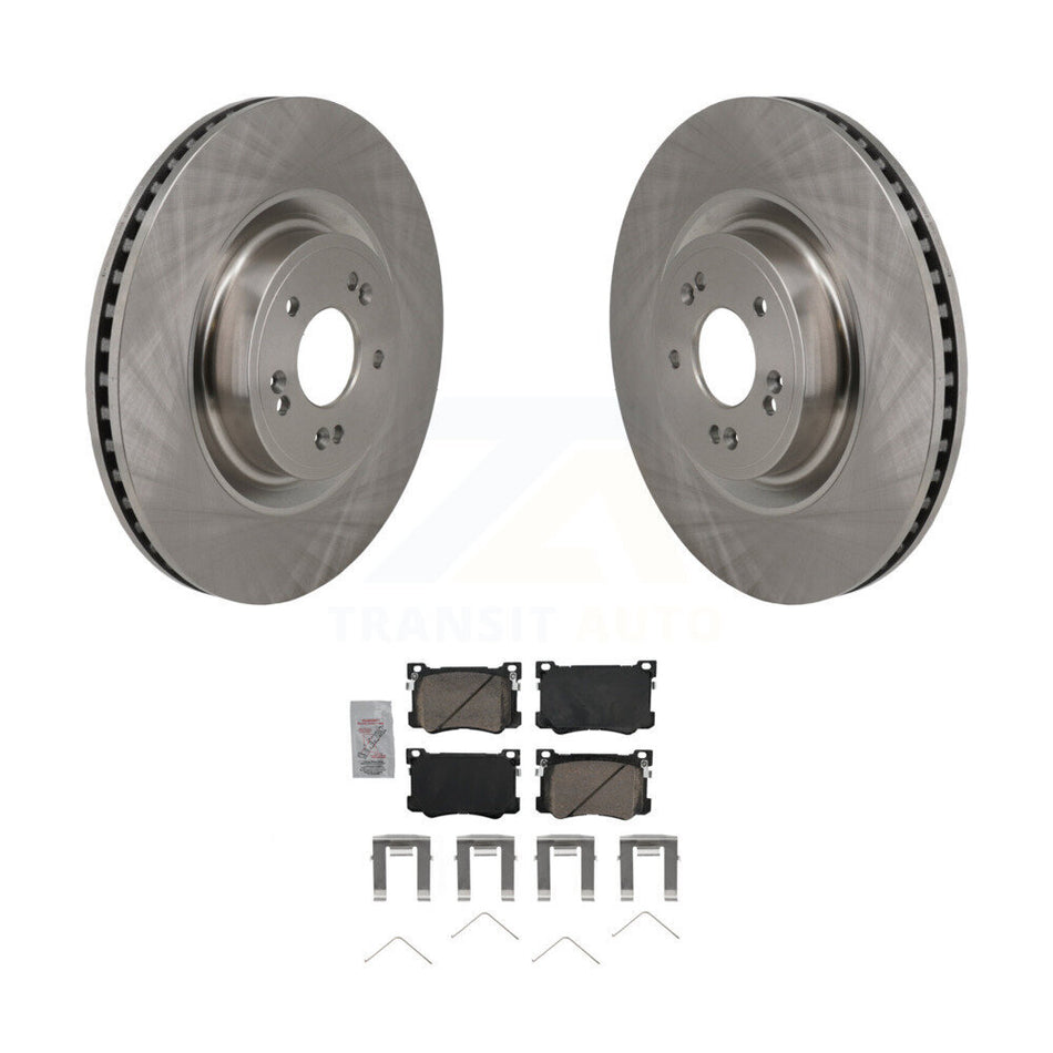 Front Disc Brake Rotors And Ceramic Pads Kit For Genesis G80 K8A-109298