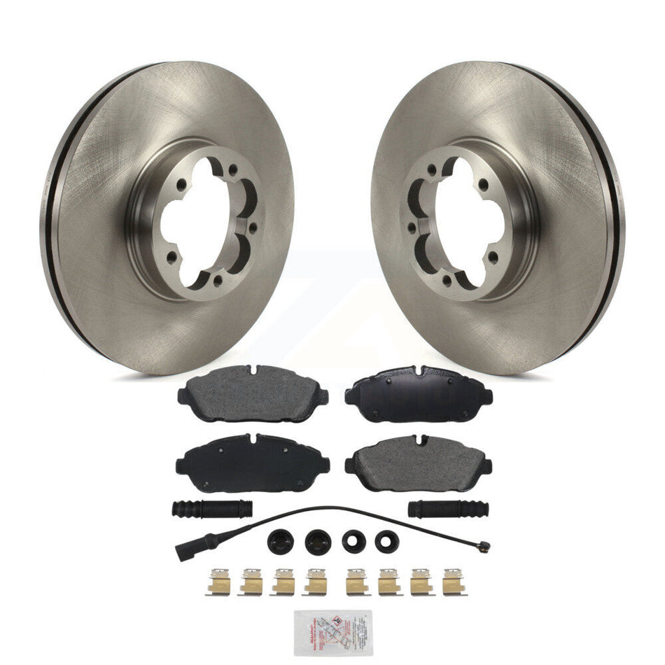 Front Disc Brake Rotors And Semi-Metallic Pads Kit For 2023 Ford Transit-350 HD AWD K8A-109302
