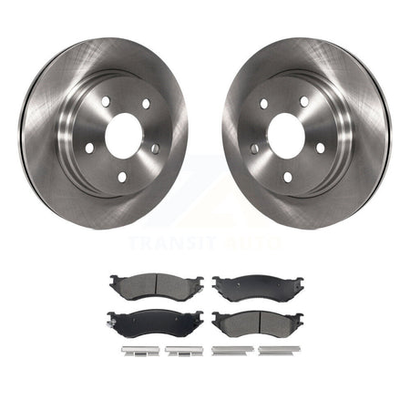 Front Disc Brake Rotors And Semi-Metallic Pads Kit For Dodge Ram 1500 Durango K8A-109304