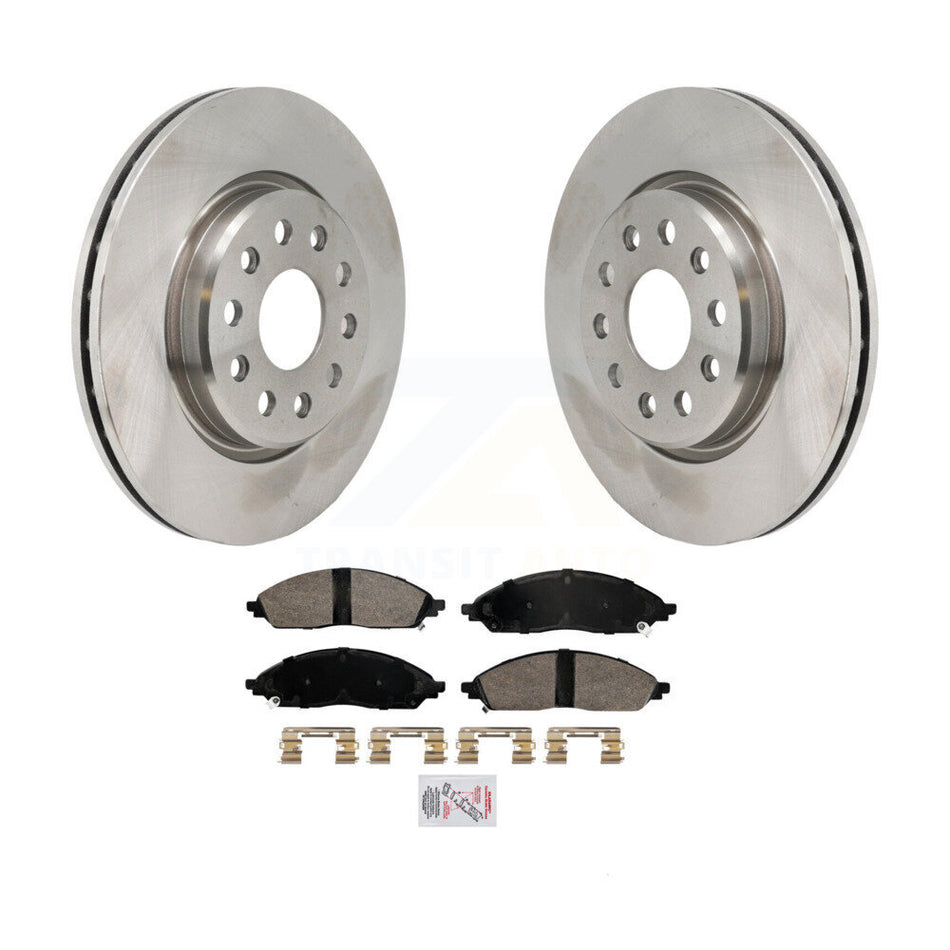 Front Disc Brake Rotors And Ceramic Pads Kit For 2022-2023 Jeep Grand Cherokee L K8A-109312