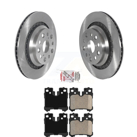 Rear Disc Brake Rotors And Ceramic Pads Kit For Lexus LS460 LS600h K8A-109315