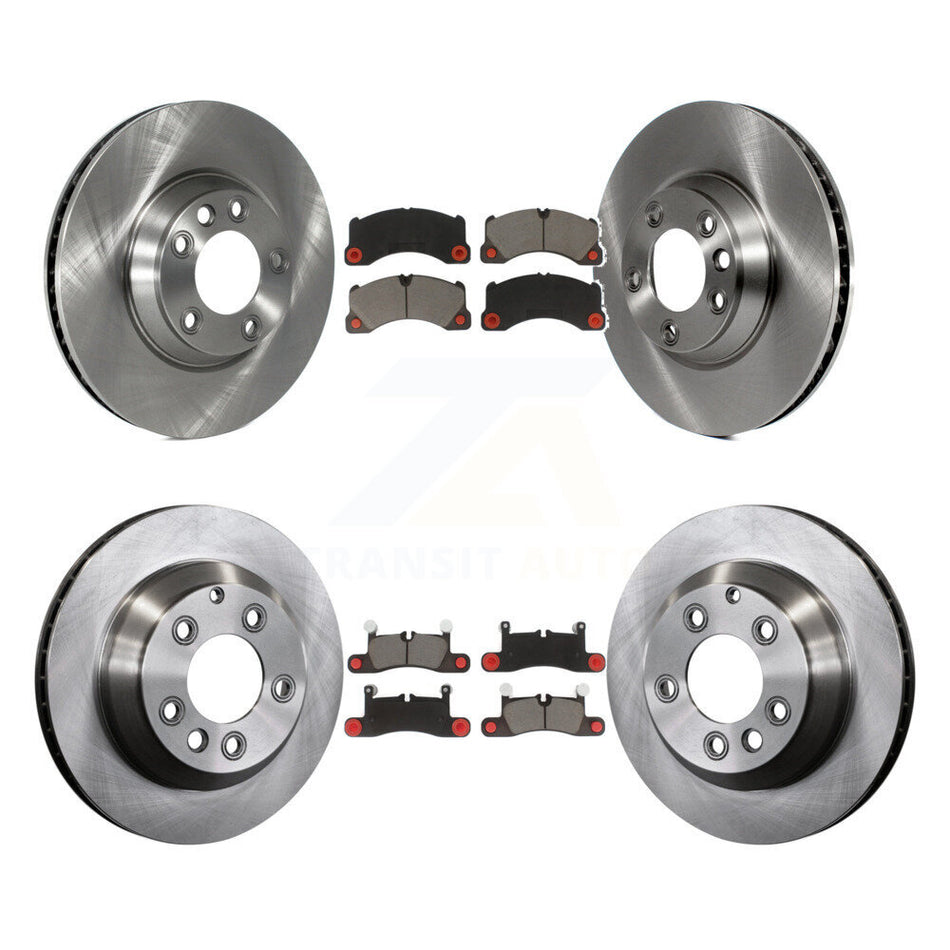 Front Rear Disc Brake Rotors And Ceramic Pads Kit (6Pc) For Porsche Cayenne K8C-100012
