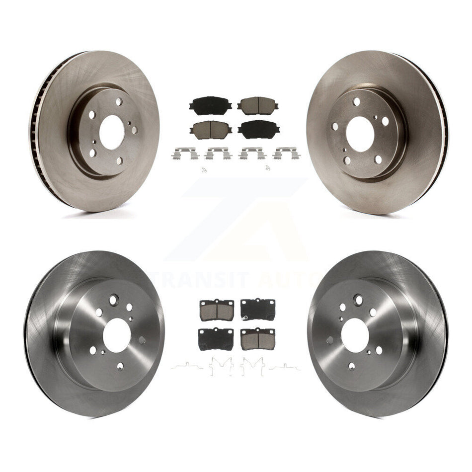 Front Rear Disc Brake Rotors And Ceramic Pads Kit (6Pc) For Lexus IS250 GS300 K8C-100015