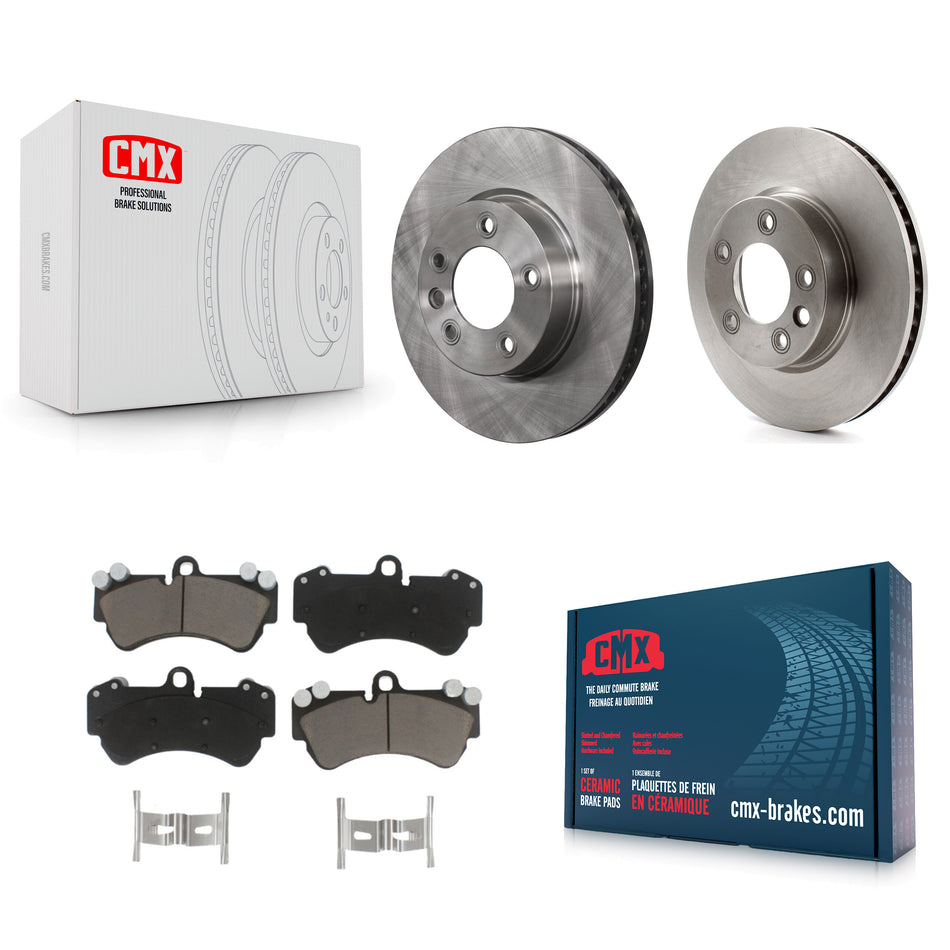Front Disc Brake Rotors And Ceramic Pads Kit For Porsche Cayenne Volkswagen Touareg K8C-100023