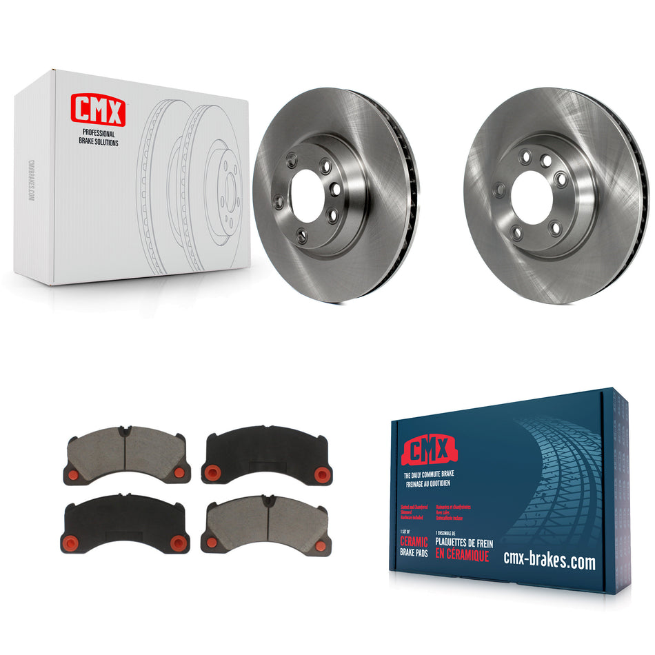 Front Disc Brake Rotors And Ceramic Pads Kit For Porsche Cayenne K8C-100027