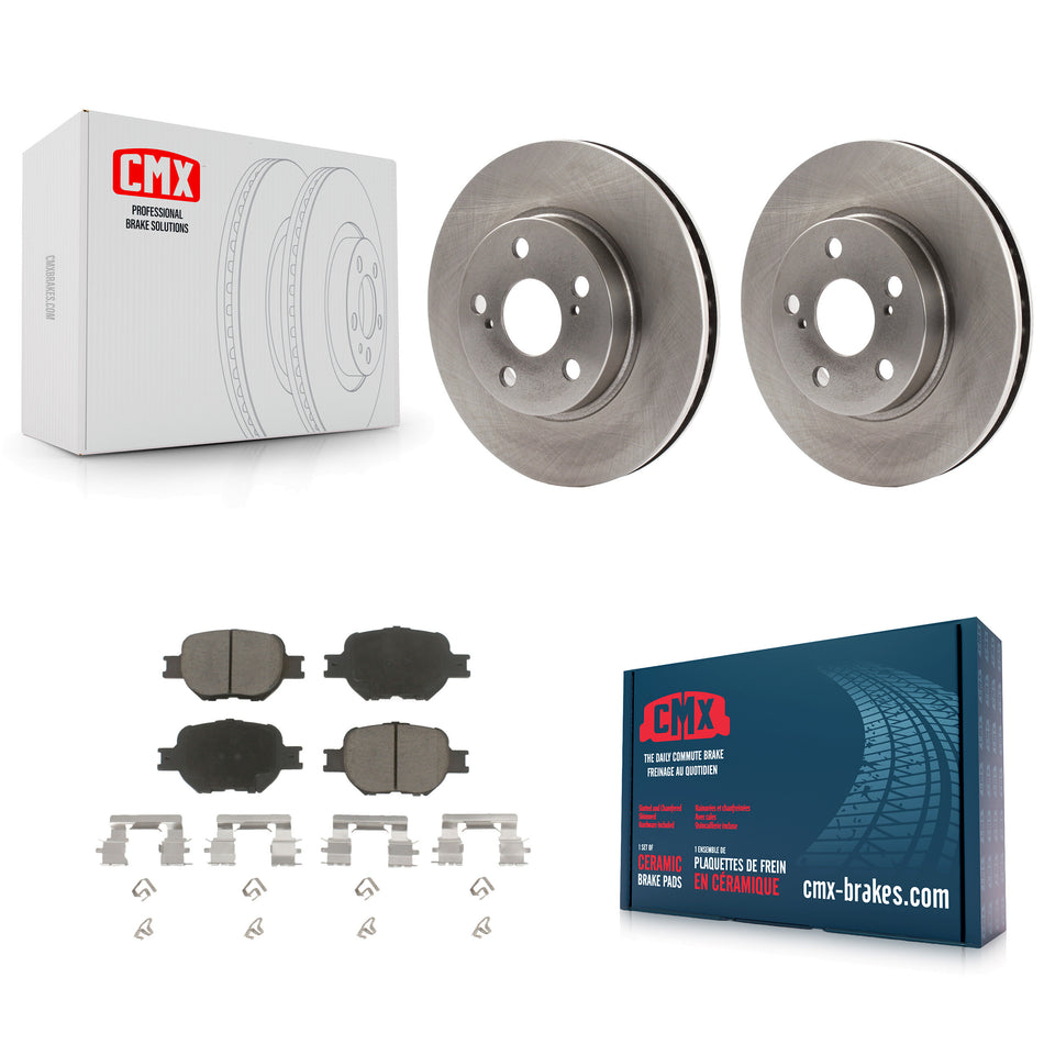 Front Disc Brake Rotors And Ceramic Pads Kit For 2001 Toyota Celica GT K8C-100034