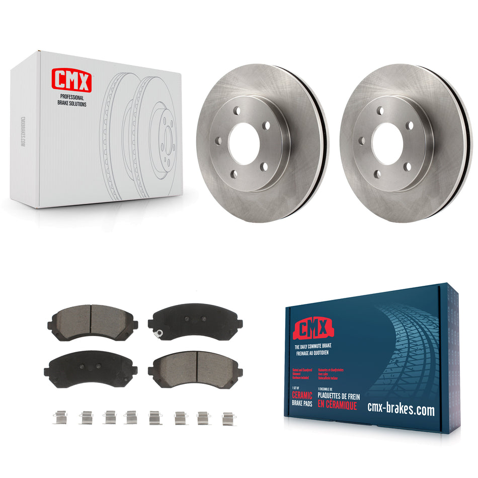 Front Disc Brake Rotors And Ceramic Pads Kit For Buick Rendezvous Pontiac Aztek K8C-100037