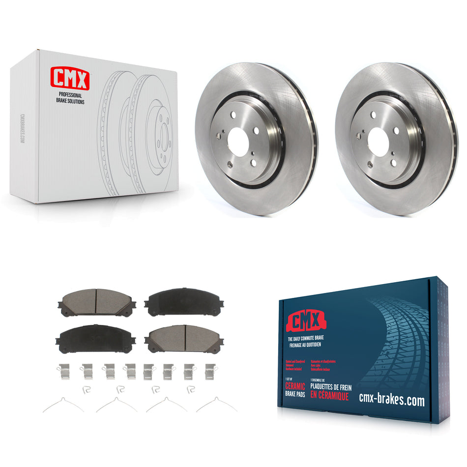 Front Disc Brake Rotors And Ceramic Pads Kit For Lexus RX350 RX450h Toyota RX350L Camry RX450hL Avalon NX250 NX350 NX350h K8C-100041