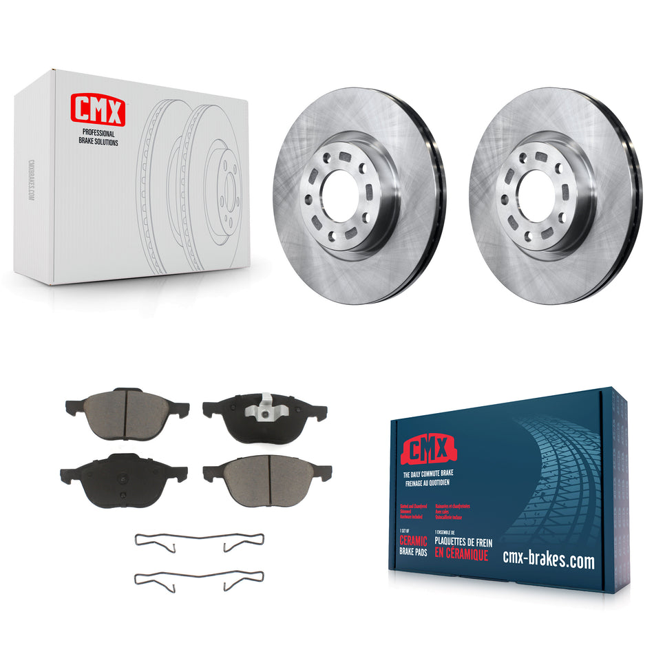 Front Disc Brake Rotors And Ceramic Pads Kit For Mazda 3 5 Sport K8C-100054