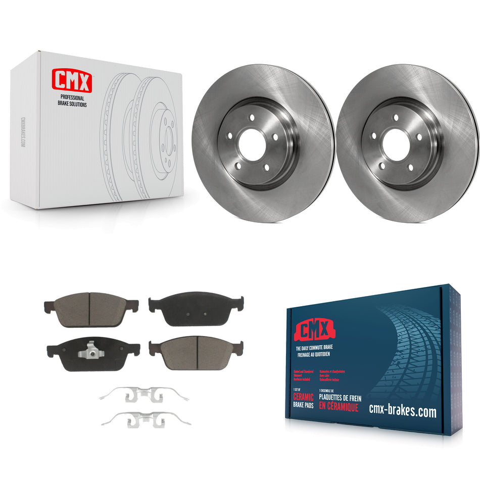 Front Disc Brake Rotors And Ceramic Pads Kit For Ford Focus ST K8C-100062