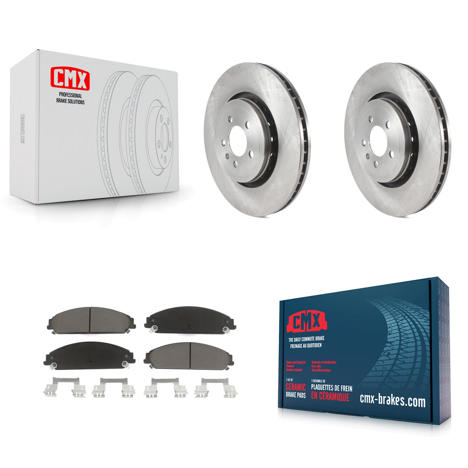 Front Disc Brake Rotors And Ceramic Pads Kit For Dodge Charger With 355mm Diameter Rotor K8C-100071
