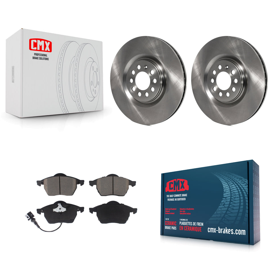 Front Disc Brake Rotors And Ceramic Pads Kit For Volkswagen Jetta Audi Golf TT Quattro K8C-100073